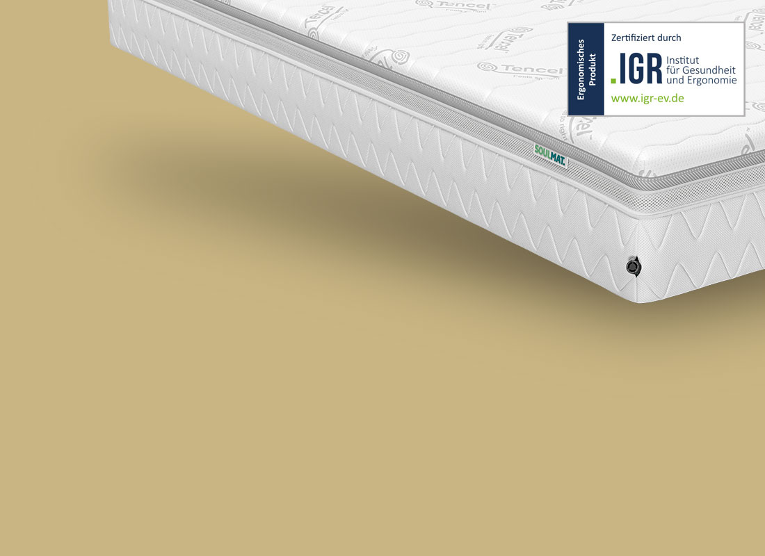 Hotelmatratze SOULMAT mit IGR-Zertifikat